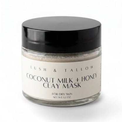 Coconut Milk & Honey Clay Mask (Dry Skin)