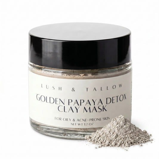 Golden Papaya Detox Clay Mask (Oily or Acne-Prone Skin)