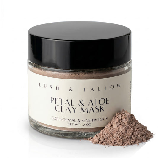 Petal & Aloe Clay Mask for (Normal to Sensitive Skin)